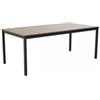 Keter Tavolo da esterno keter porto 200 in metallo grafite e piano effetto legno frassino 200x95x75 cm