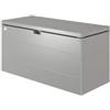 Biohort Baule da esterno impermeabile biohort stylebox 140 in acciaio zincato grigio quarzo metallizzato 400 lt 140x60x71 cm - cod. b380410