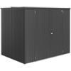 Biohort Armadio per attrezzi biohort misura 230 large in acciaio zincato colore grigio scuro metallizzato, 288x155x184 cm
