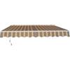 EuroGarden Tenda da sole con avvolgimento manuale eurogarden fantasia a righe 3x2 m