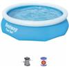 Bestway Piscina fuori terra autoportante rotonda bestway fast set con pompa e filtro a cartuccia 305x76 cm - cod. 57270
