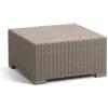 Keter Tavolino da esterno california color cappuccino, 68x68x35 cm - keter