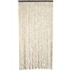 Tenda in ciniglia - colore beige - 100x220 cm.