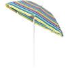 EuroGarden Ombrellone da spiaggia girevole rotondo eurogarden fantasie assortite 180x180 cm