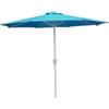 EuroGarden Ombrellone da giardino con doppio tetto rotondo eurogarden azzurro 270x270 cm