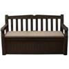 Keter Panchina cassapanca keter eden storage bench in resina marrone, 140x60x84 cm