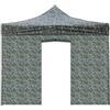 Riviera Telo laterale con porta avvolgibile per gazebo riviera in tessuto impermeabile e anti uv verde effetto militare 3x3 m