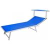 Elica Garden Sdraio regolabile elica garden cefalu xxl in alluminio blu 213x85x40 cm