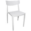 Elica Garden Sedia da esterno elica garden debby in polipropilene bianco 46,5x49x80,5 cm
