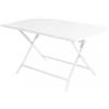 Elica Garden Tavolo da giardino pieghevole elica garden alabama in alluminio bianco 77x130x73 cm