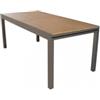 Elica Garden Tavolo da giardino allungabile elica garden cayman in alluminio e polywood taupe 160/240x95x74 cm