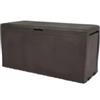 Keter Baule da esterno con ruote keter samoa in resina marrone 270 lt 116x44,7x57 cm