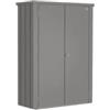 Biohort Armadio da esterno biohort romeo m high in acciaio grigio quarzo metallizzato, 132x57x181 cm - 58010