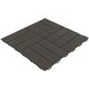ArtPlast Piastrella da esterno autoagganciante in polipropilene simil-legno marrone 563x563x13 mm