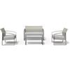Essenza Set da giardino essenza alicante in acciaio bianco washed 4 posti