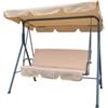 Essenza Dondolo da esterno essenza linear 3 posti beige 170x110x153 cm