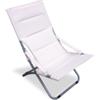 Essenza Sdraio da giardino essenza capri in acciaio e pvc ecrÙ 87x86x60 cm