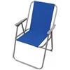 Essenza Sedia da giardino essenza relax in acciaio e pvc blu 53x47x76 cm