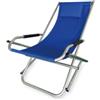 Essenza Sdraio da giardino essenza elba in alluminio e pvc blu 60x97x70 cm