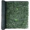 Essenza Siepe artificiale essenza in pvc con foglie lauro e rete ombreggiante 300x100 cm