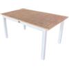 EuroGarden Tavolo da esterno allungabile eurogarden in alluminio effetto legno 210/150x90x75 cm