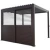 EuroGarden Set 2 pareti scorrevoli per pergola bioclimatica eurogarden atena in alluminio antracite lato 3 mt
