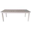EuroGarden Tavolo da esterno allungabile eurogarden in alluminio grigio chiaro 216/298x100x75 cm