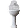 Kam Fontana da giardino a muro kam varo anticato grigio 50x37x122 cm