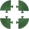ArtPlast Kit 4 angolari polipropilene verde per pavimentazione esterna, 54x54x25 mm