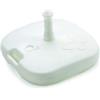 Base per ombrellone quadrata in polipropilene bianco 44x44x12