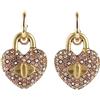 COACH Orecchini Coach Outlet CG081 T6I HEAERT TURNLOCK HUGGIES EARRINGS
