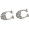 COACH Orecchini Coach Donna Argento F29824 SLV Outlet [Importazione Parallela] Giap...