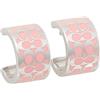 COACH [Coach] Outlet Orecchini Firmati Huggie Argento Rosa Donna COACH C7770 NJ5