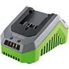Lux-Tools 20 V 1 PowerSystem Caricabatterie rapido | grigio/verde - molto buono