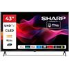 Sharp Smart TV Televisore Sharp 55 Ultra HD QLED TivoOS Audio Harm WiFi 55HM5246E