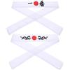 INOOMP 2 Pezzi Fascia Giapponese Bushido in Poliestere Bianco e Chioma | Stile Giapponese Simbolo Stampato, Vestibilità Regolabile, per Cuoche e Chef Durante la Preparazione