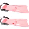 VOSAREA Pinne da Nuoto Rosa in Plastica, Leggere e Regolabili per Adulti | Pala Corta a Ventaglio, Cinturino a Sgancio Rapido, per Snorkeling e Allenamento in Acqua
