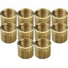 Generic Puntali filettati per stecca da biliardo, 11 mm, per manutenzione della | Materiale in ottone rame, facile da installare, migliora la stabilità della punta, mantiene le stecche pronte per il gioco