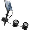 Poystng Confezione da 2 luci solari subacquee, Impermeabili IP68 | Batteria da 2000 mAh con 6 ore lavoro IP68 impermeabile per e decorazioni da giardino