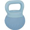 SPORTNOW 8 kg Kettlebell morbida Impugnatura antiscivolo Azzurro | Riempimento di sabbia metallica per bodybuilding e fitness a casa