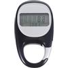 Warmhm Contapassi Portatile 3d Display, per Escursionisti e Anziani | ABS Leggero, Clip e Cordino Inclusi, Batteria Integrata, per Jogging, Fitness e Tasca o Borsa Colore Casuale