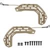 Generic Kit Guide Laterali Tattiche Leggero Compatibile con Revision HL-61 | Montaggio Facile for Accessori con Cordini Elastici Gestione Cavi e Hardware di Fissaggio, Set da 2 Pezzi