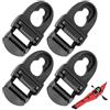 Generic Gancio per riparazione sedile kayak, clip e ganci per sedile kayak | Fibbia per tessitura del sedile per kayak da 4 pezzi - Fibbia di sicurezza in tessuto Fibbia per zaino in nylon regolabile per paga