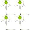 Generic RIGNE DI CARP, pesca alla carpa Spring Bait Gabbia 4x | Contenitori per esche di pesce gatto, accessori per il tempo libero sportivi e all'aperto per i bassi della trota