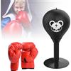 Generic Sacco da boxe antistress da scrivania con ventosa, giocattolo rilassante riempito di sabbia, per adulti, per favorire la concentrazione e la tranquillità