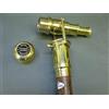 DEKO Bastone da passeggio in legno pregiato con binocolo in ottone, 98 cm, M1537