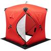 Cuisaincraty Tenda da pesca sul ghiaccio, rifugio invernale, struttura campeggio, 145 x | Oxford 210D, triplo isolamento, archi in fibra 9,5 mm, porta D, 2 finestre, 1-2 persone, 9 kg