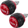 Homoyoyo 2 Pezzi Perno a Sfera Rotante per Cyclette, Manopola a Molla 58 MM | Corpo in ABS Rosso e Nero, Impugnatura Ergonomica, Ricambio per Schienali Regolabili e Palestra