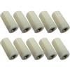 Jayruit 10 puntali in nylon per stecca da biliardo 3/16, filettatura in ottone, 11 mm, 12 mm, 13 mm, parti di ricambio bianche per punte da biliardo