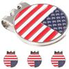 Abaodam 4 Pezzi Marcatori Palla da Golf Portatili in Ferro e Lega di Zinco | Clip Decorativa per Cappelli da Golf, Accessorio Versatile per Uomini, Visiera e Campo